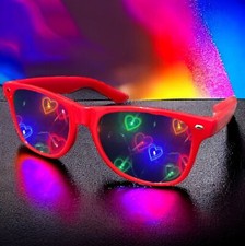 GogoRavers™ Heart Effect Diffraction Glasses - Party Rave Festival Trippy Light