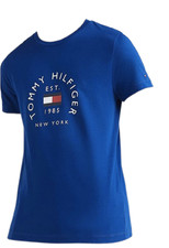 Tommy H Men'S T-Shirt Flag Arch, Small, Bold Blue - New