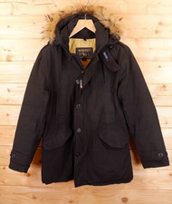 Womens Woolrich Waterproof Down Arctic Style Parka Jacket Coat XL Black Ramar