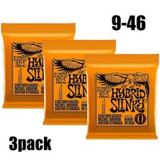3 Sets 2222 Ernie Ball Hybrid Slinky Nickel 9-46 Electric Guitar Strings UK KM1