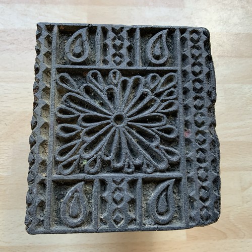 Wooden printing block - wooden, vintage