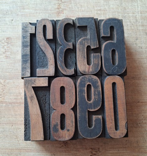 Vintage wooden letterpress - vintage,