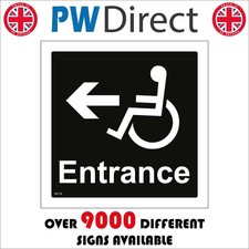 SIGN Disabled Entrance Left