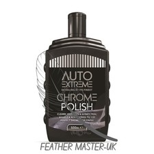 1x 500ml Chrome Polish Liquid Cleaner & Restorer for Cars, Van, Bikes & Trucks