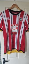 SHEFFIELD UNITED 24/25 HOME SHIRT SIGNED BY SQUAD (Medium)