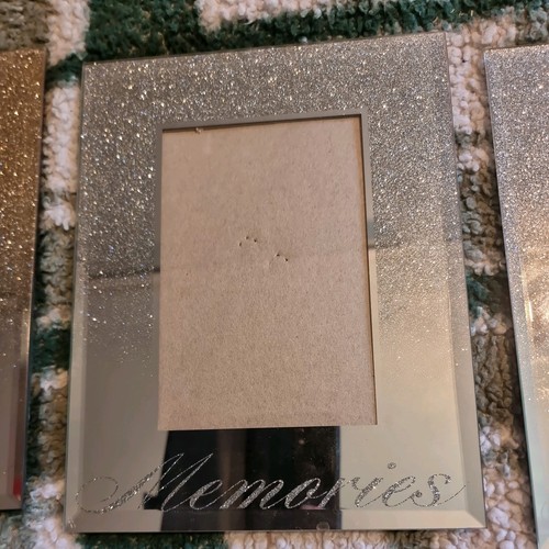 Silver glitter mirror - glitter,