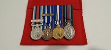 Court mounted miniature medals, OSM Afghanistan, Nato ISAF, Golden Jubilee, VRSM