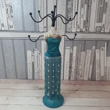 Lady Mannequin Jewellery Stand Holder Green 