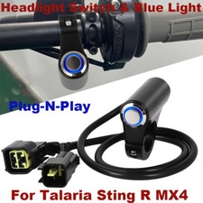 For Talaria Sting R MX4 Headlight Light Switch with Blue Light - Plug-N-Play
