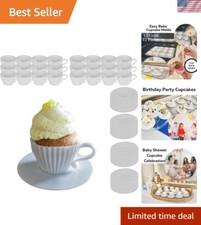 Silicone teacup cupcake - silicone,