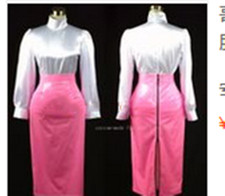 Sissy Maid Satin Dress Cosplay