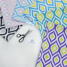 Geometric Print Upholstery Fabric Outdoor Water Resistant Cushion Curtain Craft