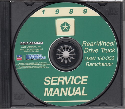 1989 dodge truck shop - 1989, manual