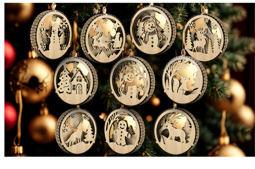 Rustic wooden christmas - wooden,