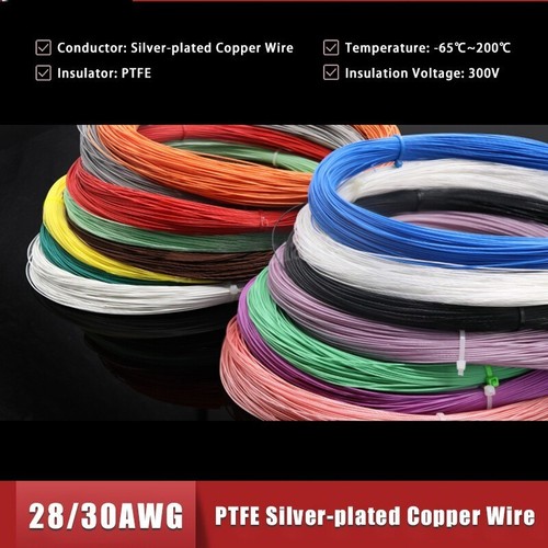 30awg ptfe silver plated - 28/30awg, silver-plated