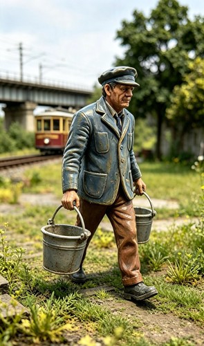 Model railway railroad train - model,