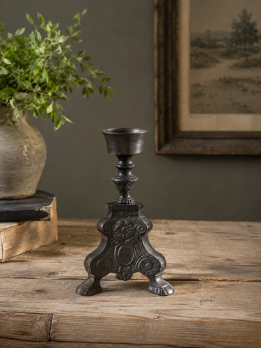 Vintage brass candle holder - vintage,