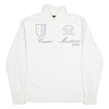 LA MARTINA Mens Sweatshirt White Collared M