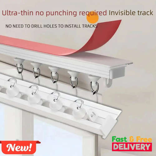 Curtain track rail - track, self