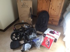 QUINNY MOODD pushchair &. Carrycot with all ACCESSORIES BLACK FRAME