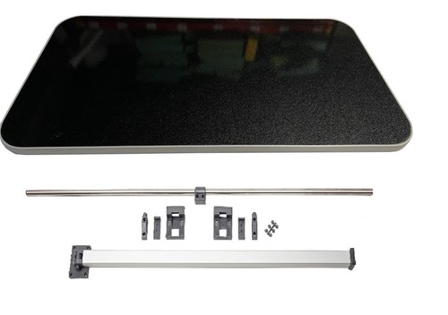 Black glitter table grey - black, &