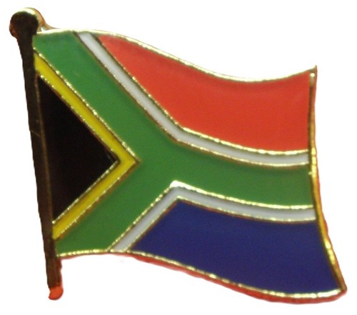 South africa flag pin - south, badge