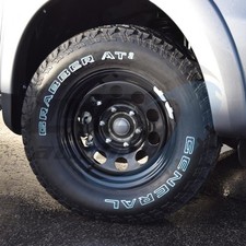 Nissan Navara D40 17x8 Black Modular Steel Wheel 6x114