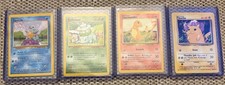 Pokemon TCG Card Bundle bulbasaur, Charmander, Squirtle And Pikachu 1995