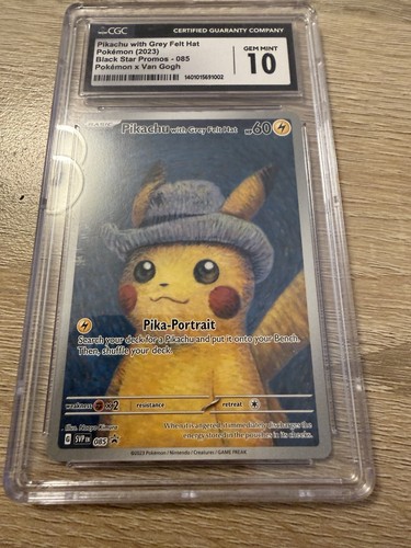 Cgc pikachu with grey felt - cgc, 10