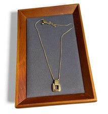 Signed Monet Necklace Gold Tone Snake Chain Vintage Costume Jewellery Gift