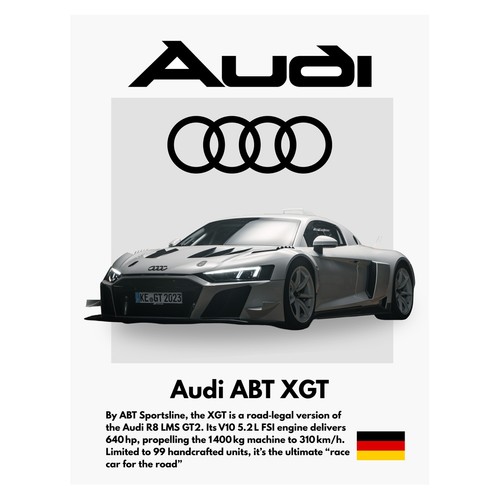 Audi abt xgt sports - xgt, poster