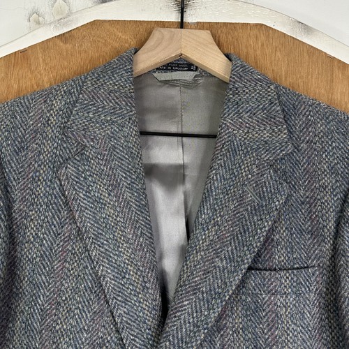 Vtg tweed jacket - tweed, gray