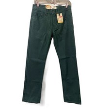 Levi's 511 Slim Jeans Green Deepest Spruce Bedford Cords Pants Big Kids Size 18