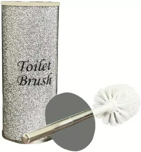 Crushed crystal toilet - crystal, brush