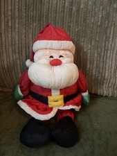 Vintage Hallmark Puffalump Parachute Santa Claus Soft Toy Plush Christmas 12”
