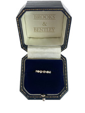 Diamond Ring 9ct Gold Half Eternity Diamond Ring - Size L 1/2