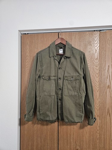 Zara raw hem - zara, military