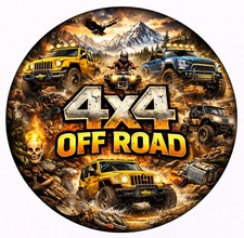 4x4 OFF ROAD Sticker 6" Round