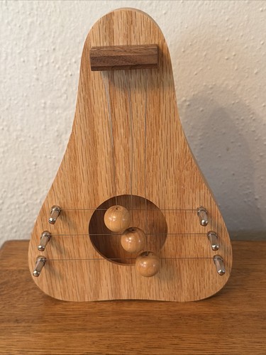 Vintage wooden door harp chime - vintage,