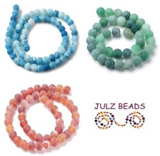 Natural Frosted Agate Round