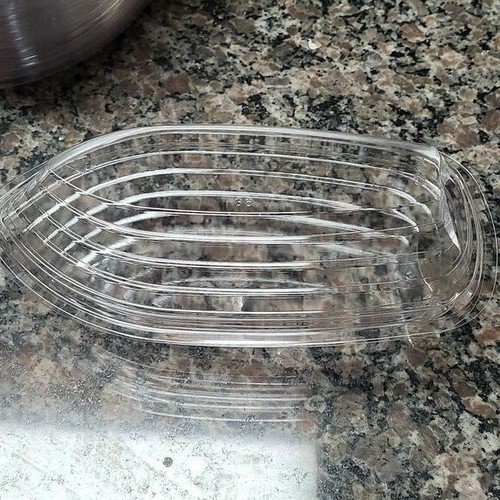 Clear plastic banana - clear,