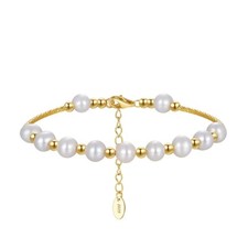 Pearl Bracelet White irregular
