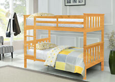 Wooden Bunk Bed childrens kids Pine White Grey 3ft Wembdon