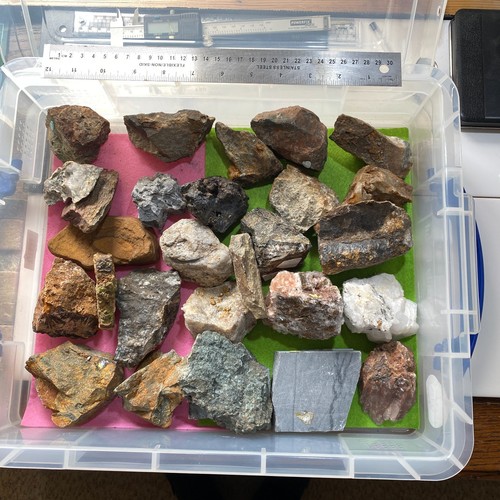 Mineral rock specimens in - rock,