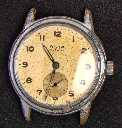 Avia khaki patina sub - avia, sub-dial