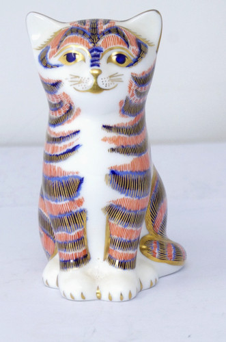 Royal crown derby - imari, cat