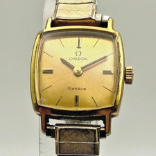 Womens Vintage 1969 Omega Genève 20 Microns Gold Plated Cocktail Watch Cal.620