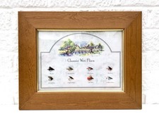 FRAMED FLY FISHING CLASSIC WET FLIES PAUL CHAPPELL 1999 (41x33cm)