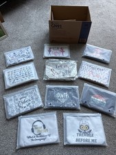 Job Lot of Make Up Canvas Bags