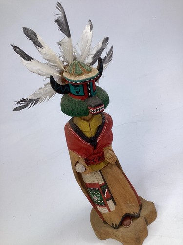 Signed wooden carved - 12”,